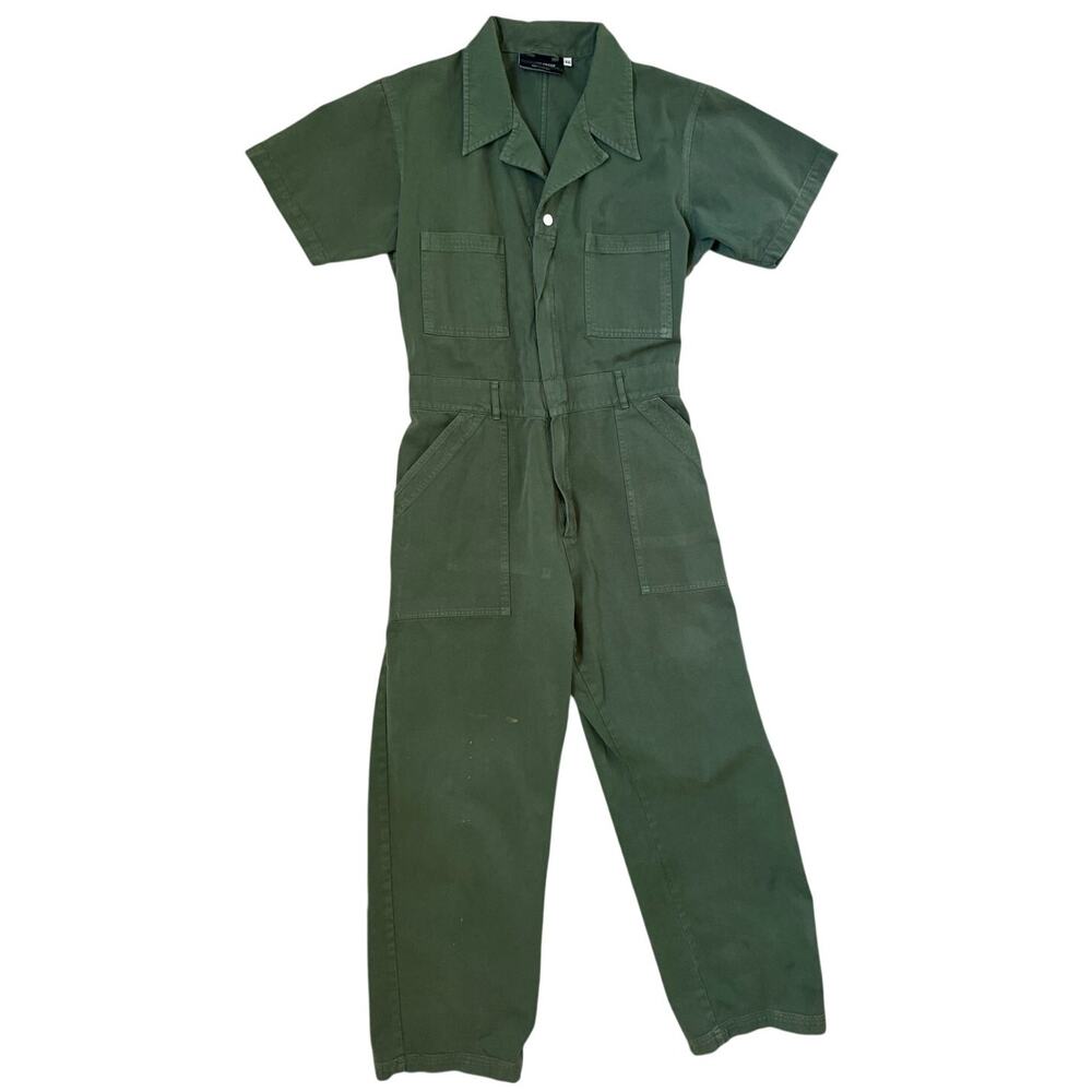 Big Bud Press Short Sleeve Jumpsuit in Forrest Green Size XL AS IS